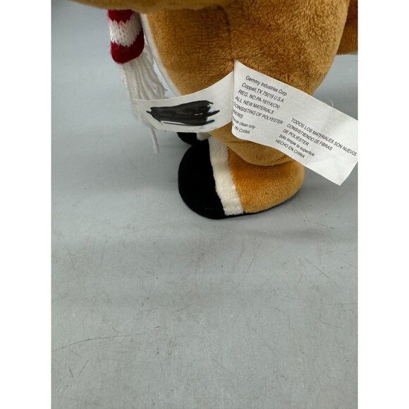 Gemmy Rudolph The Red-Nosed Reindeer Plush Toy With Santa Hat & Scarf 13' READ - Picture 6 of 9